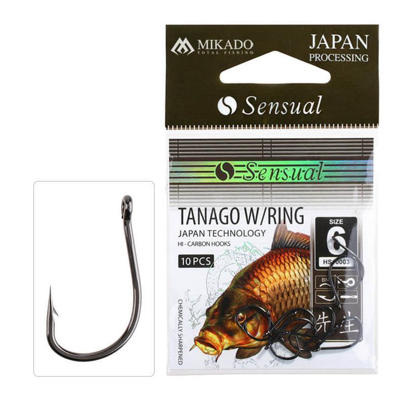 Haczyki Feeder Mikado Sensual Tanago W/Ring 6 10szt