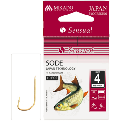 Haczyki Mikado z Łopatką Sensual Sode Gold 8 10szt