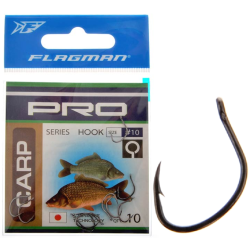 Flagman Pro Carp Hooks Eye No.10 10pcs