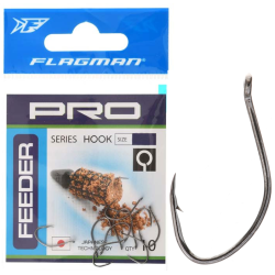 Flagman Pro Feeder Hooks with eyelet No.10 10pcs