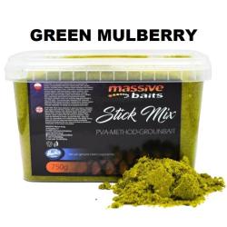 Zanęta Massive Baits Stick Mix - Green Mulberry 750g