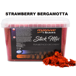 Zanęta Massive Baits Stick Mix - Strawberry Bergamotta 750g