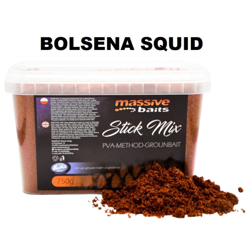 Zanęta Massive Baits Stick Mix - Bolsena Squid 750g