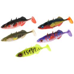 Guma na Okonia Mikado Real Fish Sticklebait 8cm - Miks kolorów 5szt