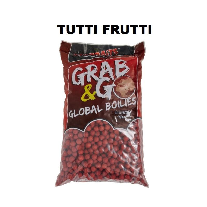 Kulki zanętowe Starbaits Grab Go Global - Tutti Frutti 20mm 10kg