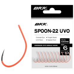 BKK Spoon-22 UVO Trout Hooks 9pcs Size 4