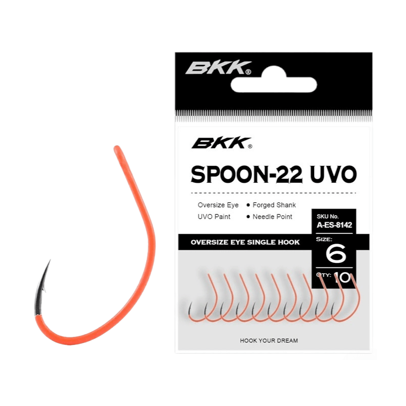 Forellenhaken BKK Spoon-22 UVO 9 Stück Gr. 4