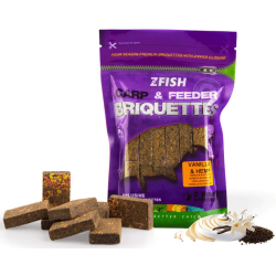 Návnada ZFish Brykety na kapry Feeder 220g - Vanilka Konopí