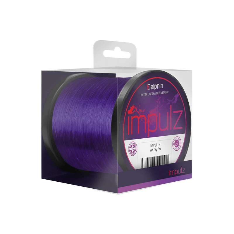 Kaprárská šňůra Delphin Impulz Purpurová 0,28mm 600m