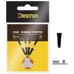 Rubber stopper Delphin Swivel Positioner Cone 8mm 8pcs