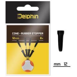 Stoper gumowy Delphin Pozycjoner skrętki Cone 12mm 8szt