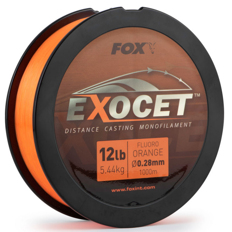 Karpfenschnur Fox Exocet Fluoro Orange 0.28mm 1000m