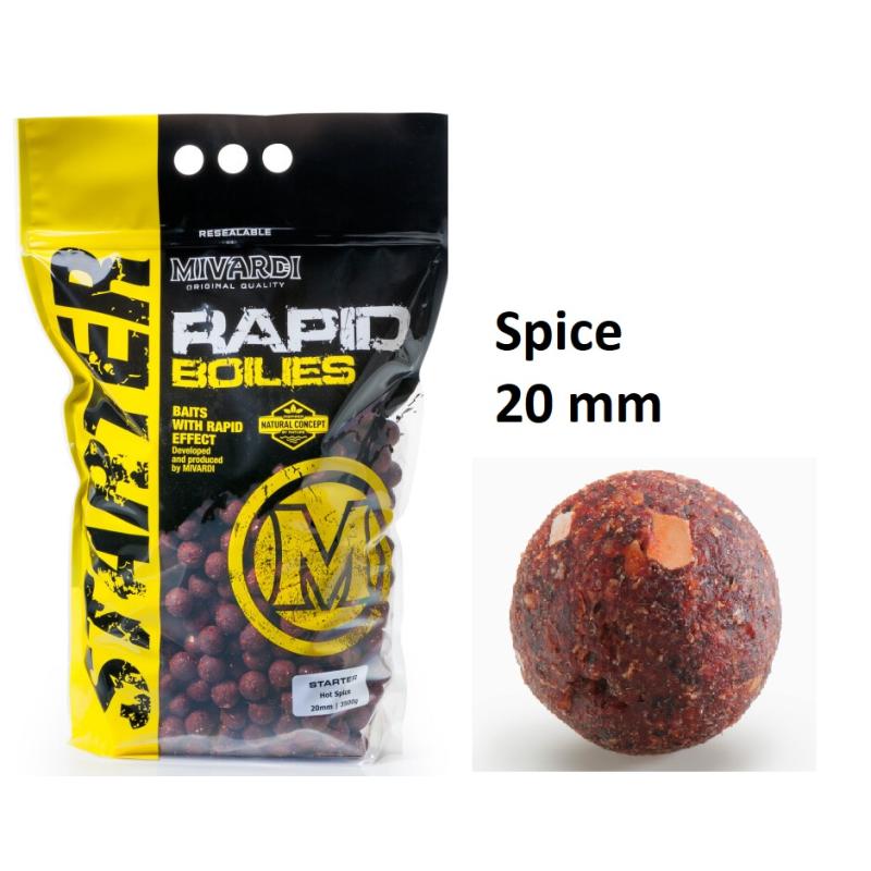 Mivardi Kuličky Mivardi - Hot Spice 20mm 3500g