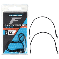 Flagman Feeder Elastic Rigs 14cm 2pcs Rubber Shock Absorber