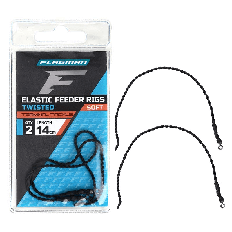 Flagman Feeder Elastic Rigs 14cm 2pcs Rubber Shock Absorber