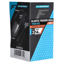 Flagman Feeder Elastic Rigs 14cm 2pcs Rubber Shock Absorber