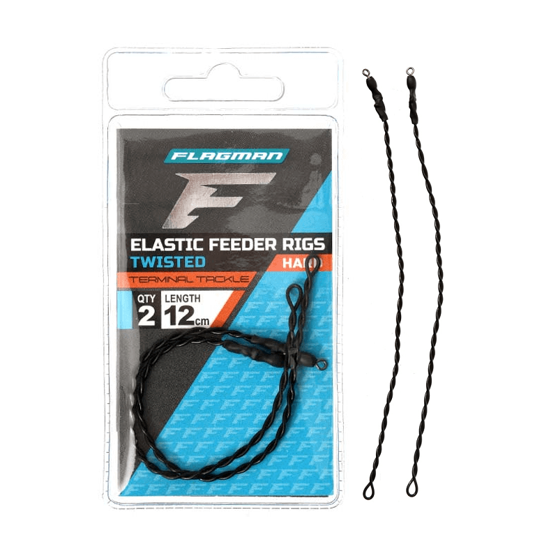 Flagman Feeder Hard Rigs 12cm 2Stk Gummizug Stoßdämpfer