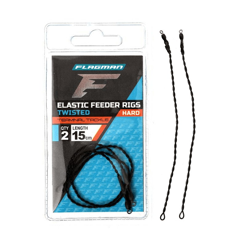 Flagman Feeder Hard Rigs 15cm 2Stk Gummizug Stoßdämpfer
