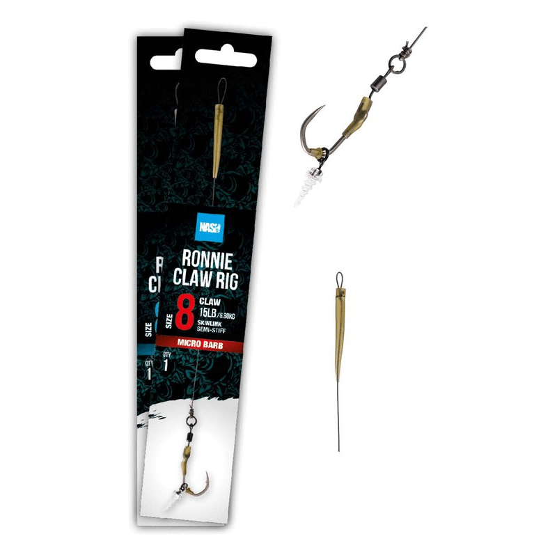 Kaprový návazec Nash Ronnie Rig Claw 8 - Bez protihrotu