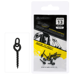 Mikado Bait Screw with Ring 13mm 10pcs