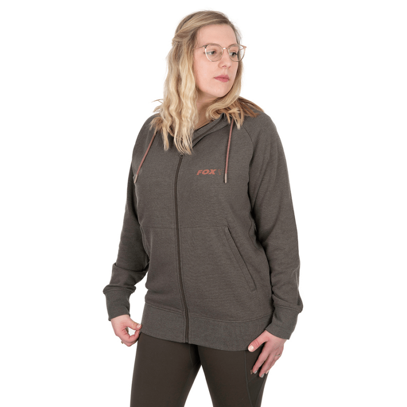 Women's Fishing Hoodie Fox WC Zipped Hoodie Green - M