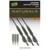 Sada Leadcore s bezpečnostním klipem Fox Naturals Lead Clip Leaders 50lb 3ks