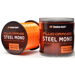 Kaprův vlasec Tandem Baits Fluo Orange Steel 600m 0,40mm