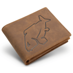 Ledergeldbörse für Karpfenangler Delphin Carp OutLine