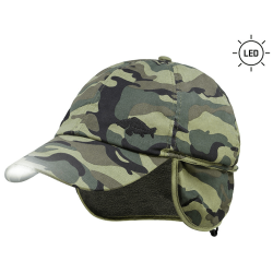 Zimní rybářská čepice Delphin Led OutLine Camo