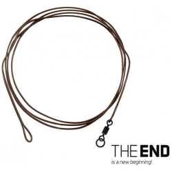 Karpfen-Rig mit Wirbel Delphin The End Aramid Leader 100cm 60lb