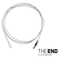 Karpfen-Rig mit Wirbel Delphin The End Fluorocarbon Leader 60cm 30lb