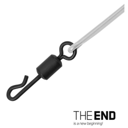 Zestaw karpiowy z krętlikiem Delphin The End Fluorocarbon Leader 60cm 30lb