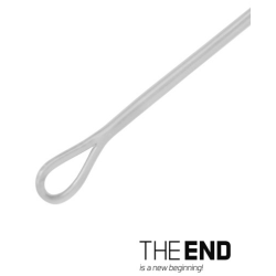 Zestaw karpiowy z krętlikiem Delphin The End Fluorocarbon Leader 60cm 30lb