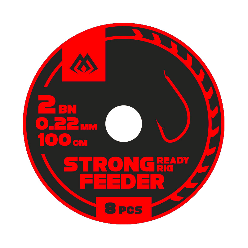 Przypony wiązane feederowe Mikado Strong Feeder 100cm Roz. 8 - 8szt