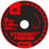 Przypony wiązane feederowe Mikado Strong Feeder 100cm Roz. 8 - 8szt