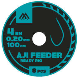 Przypony wiązane feederowe Mikado Aji Feeder 100cm Roz. 14 - 8szt