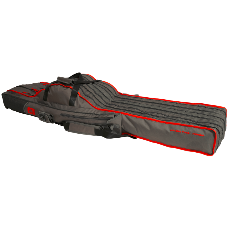 Pokrowiec wędkarski Mikado na 4 wędki komory 140cm Szary