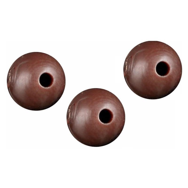 Korálkový silikonový měkký mikado 6mm hnědý 25 kusů