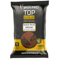 Návnada na rybolov MatchPro Top Gold - Velký Hnědý Plotice 1kg
