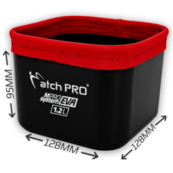 Köderbehälter, Pellet MatchPro MPRO System EVA Monocube 1.2L