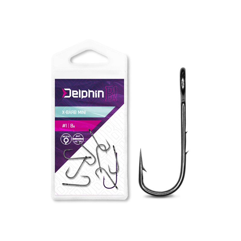 Hooks for Delphin X-Barb Mini Fishing Rods Size 12