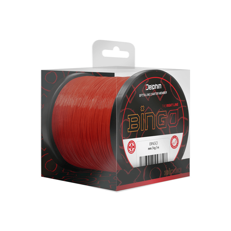 Carp Fishing Line Delphin Bingo Matt Red 0.25mm 300m