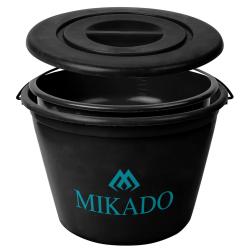 Round Bait Bucket with Lid Mikado 25L