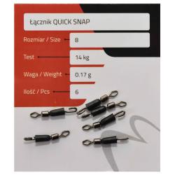 MatchPro Quick Snap Nr. 12 6 Stück, Schnelltrennung für Vorfachwechsel