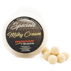 Massive Baits Pop-up Floating Boilies 14mm - Milky Cream