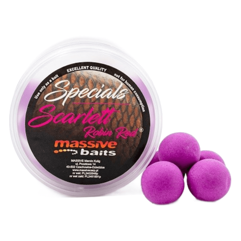 Kulki pływające Massive Baits Pop-up 18mm - Scarlett