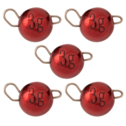 Czeburaszka Wolframowa Mikado Jaws 1g 5pcs - Red