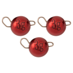 Czeburaszka Wolfram Wolfram Jaws 5g 3pcs - Red