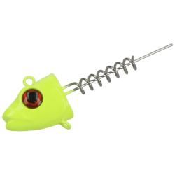 Mikado Jaws Vertical Screw-in Bait Head 60g 2pcs - Fluo