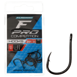 Flagman Hooks with Eye Pro Competition 201 No. 6 BN 10pcs